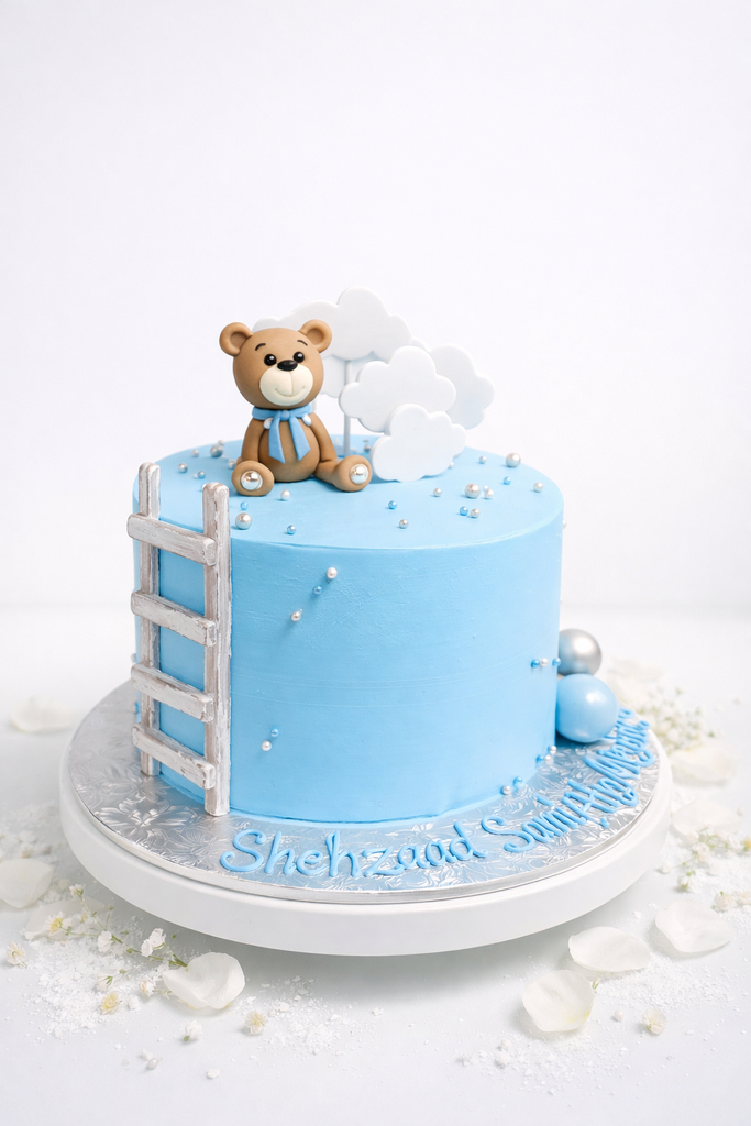 Cuddly Teddy Birthday Cake-BO009