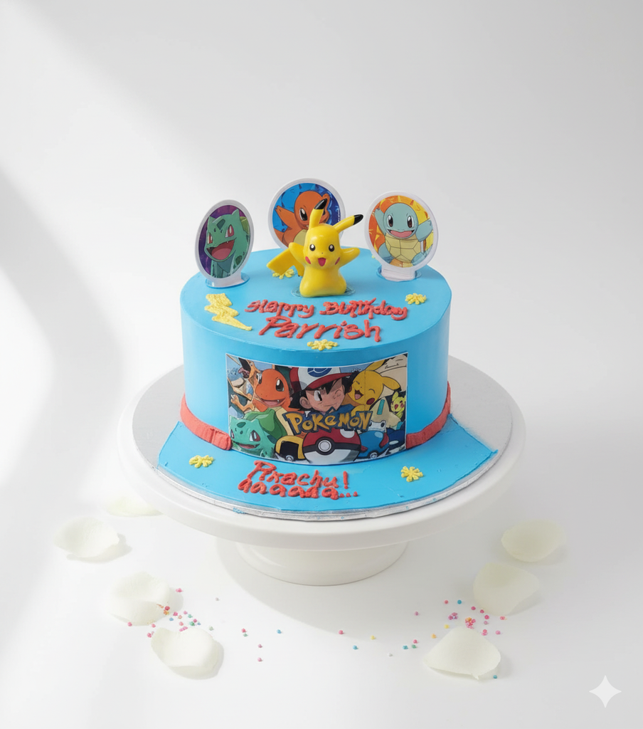 Pokemon Theme Cake-BG013