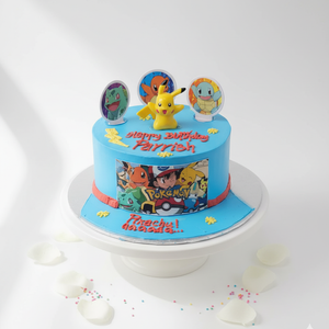 Pokemon Theme Cake-BG013