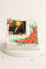 Floral picture cake-BG018