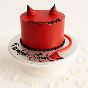 Crazy Devil theme cake-BO020