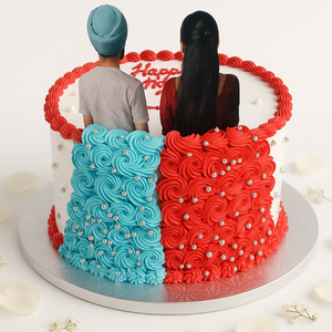 Couple anniversary cake-AN008