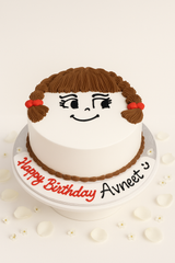Cute Girl birthday cake-GI042