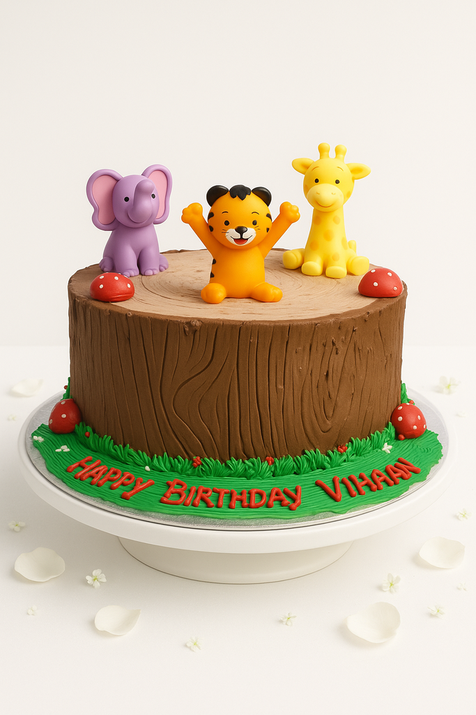 Baby Animal Jungle Cake-BG024