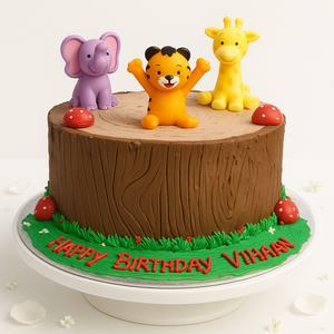 Baby Animal Jungle Cake-BG024