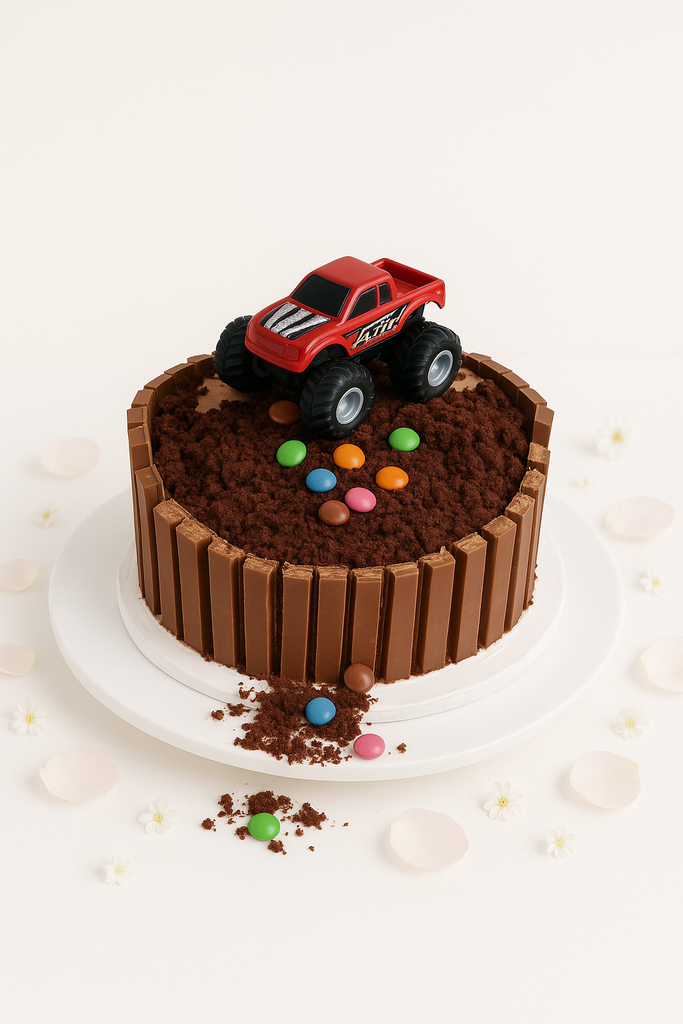Monster Truck Theme Cake-BO023