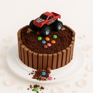 Monster Truck Theme Cake-BO023