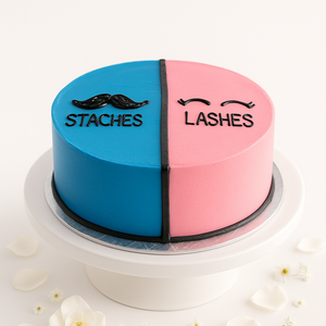 Staches or Lashes Cake-BS010