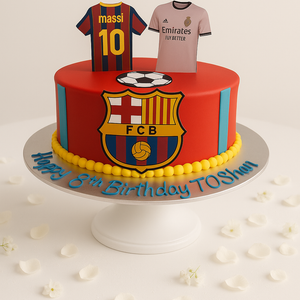 Football Club Barcelona Birthday Cake-BO001