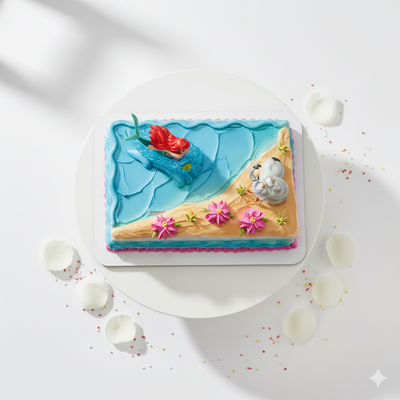 Ariel Colors of sea Toy Cake-GI047