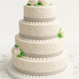 4-Tier henna design cake-WE006