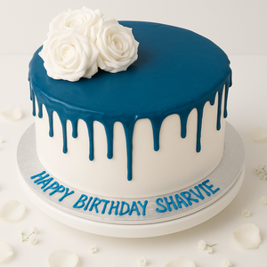 Blue Drip Cake-BO028