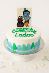 Krishna Theme Birthday Cake-BO004