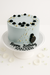 grey & black cake-BO033