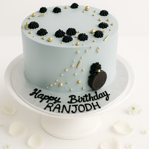 grey & black cake-BO033