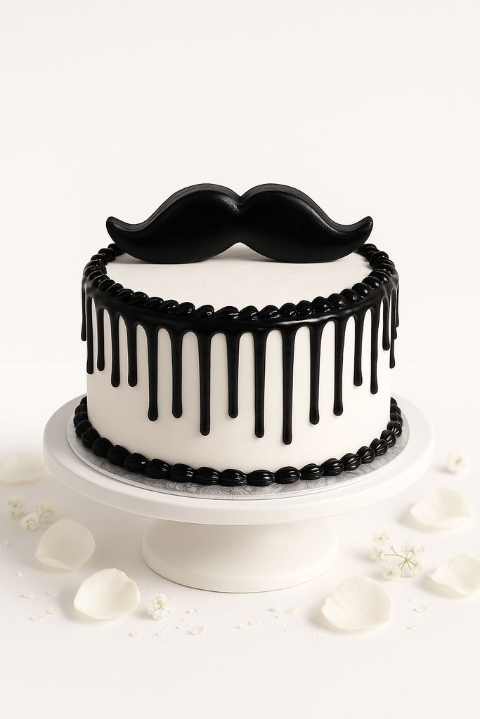 mustache cake-BO034