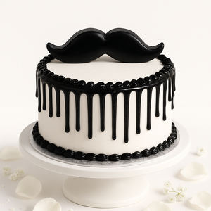 mustache cake-BO034