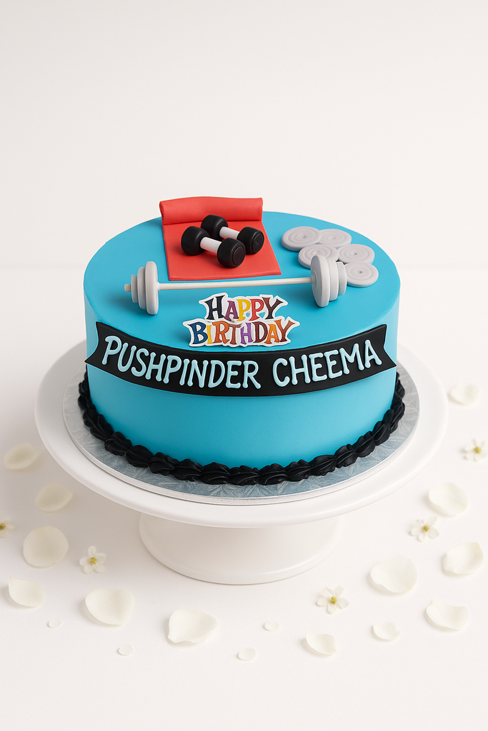 gym lover cake-BO036