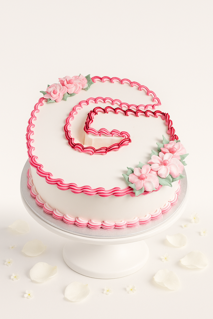 letter G cake-BG037