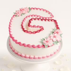 letter G cake-BG037