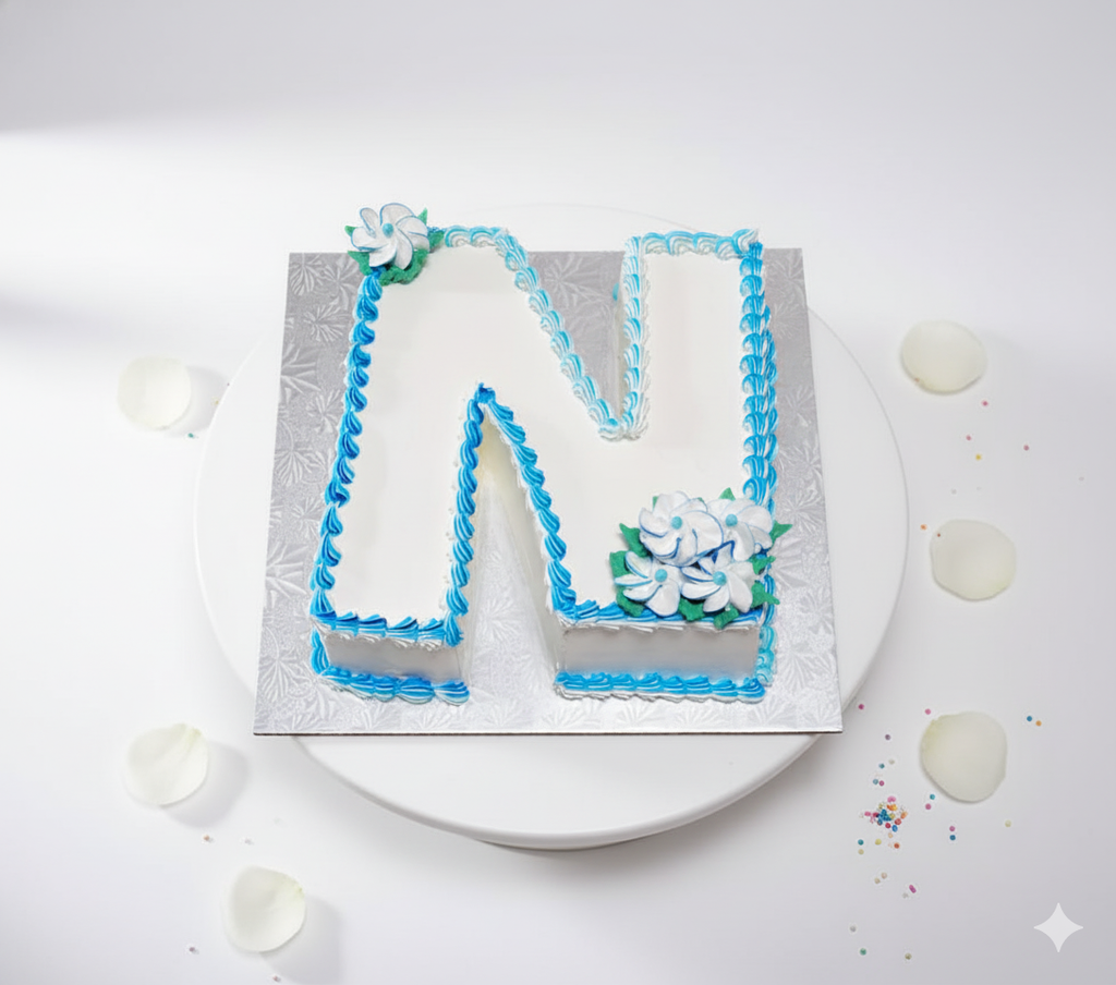 letter N cake-BG039
