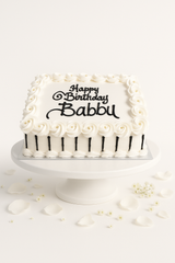 white & black cake-BG040