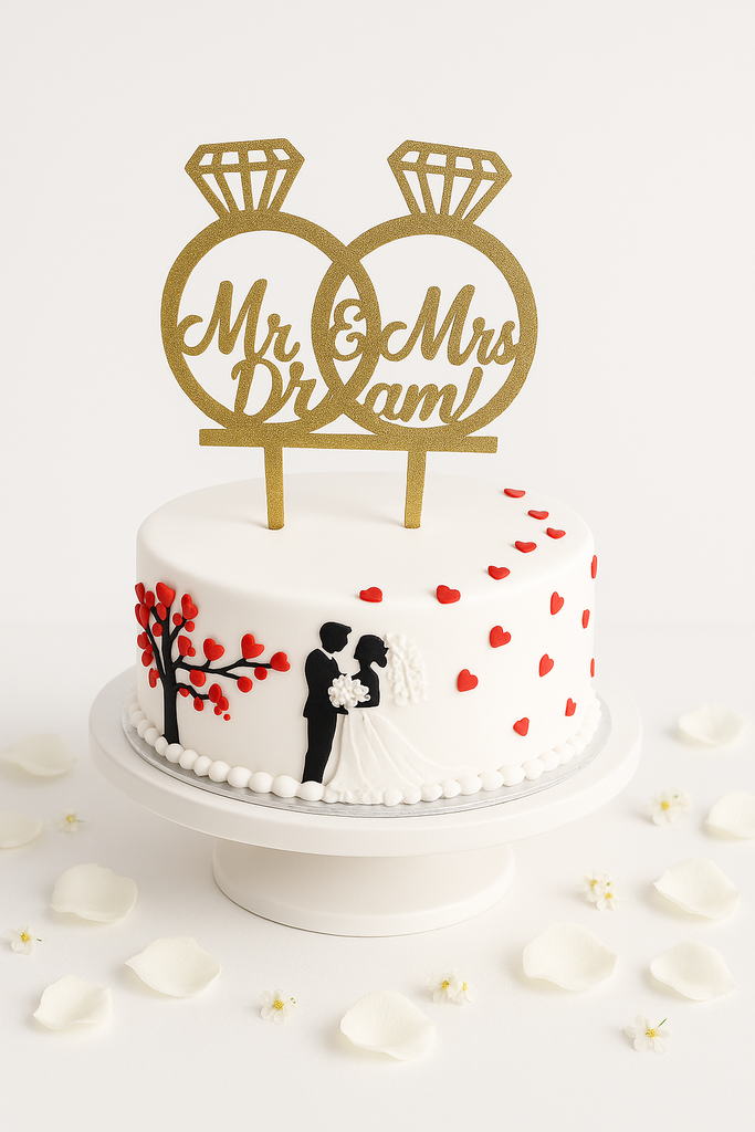 Mr&Mrs cake-WE010
