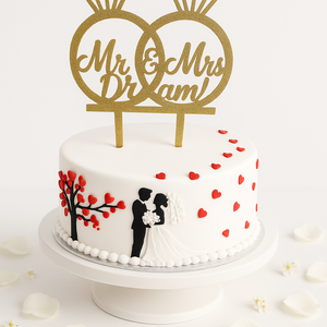 Mr&Mrs cake-WE010
