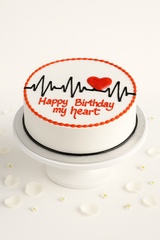 Heart- beat cake-BG044