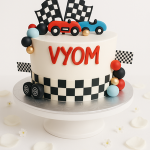 Race Car Birthday Cake-BO007