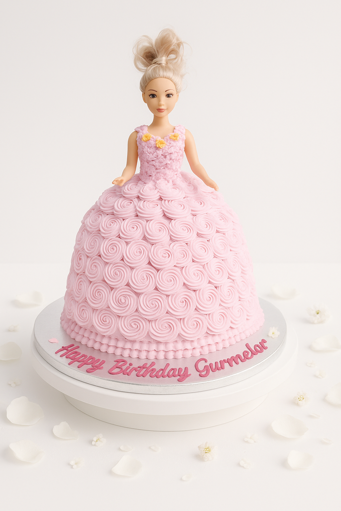Barbie doll cake-GI062