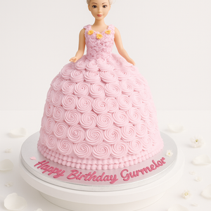Barbie doll cake-GI062