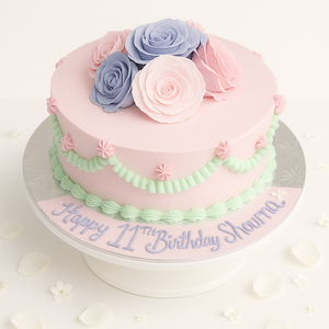 Elegant floral cake-GI063