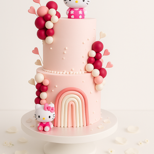 Hello Kitty Rainbow Birthday Cake-TR002