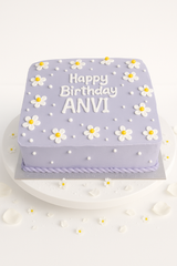 Elegant Purple Birthday Cake-GI068