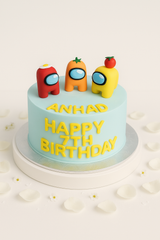 Among us theme cake-BO041