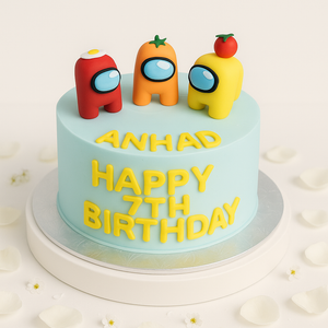 Among us theme cake-BO041