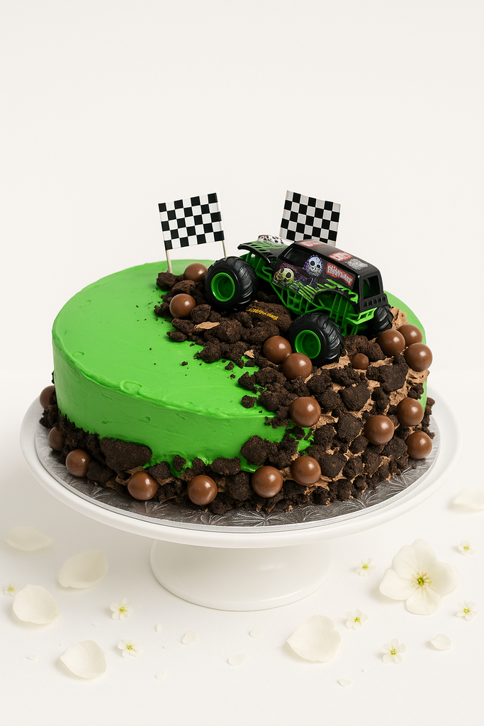 Monster Truck Birthday Cake-BO045