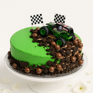 Monster Truck Birthday Cake-BO045