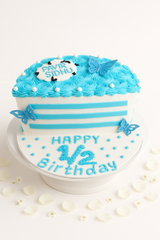 blue half moon cake-HF008
