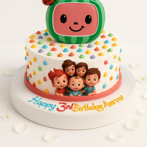 cocomelon multicolor cake-BO047