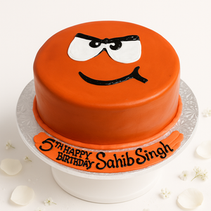 Red M&M Smile Cake-BO050