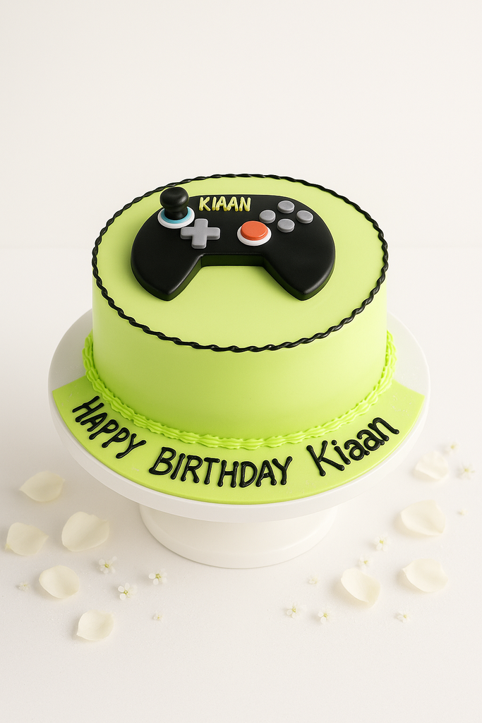 Neon Gamer X-Box Cake-BO051