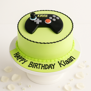 Neon Gamer X-Box Cake-BO051
