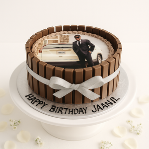 Silver Delight KitKat Cake-BO052
