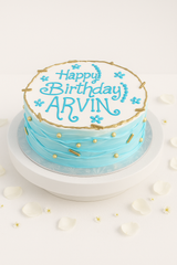 blue ombre cake-BO053