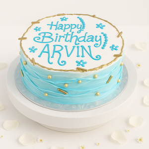 blue ombre cake-BO053