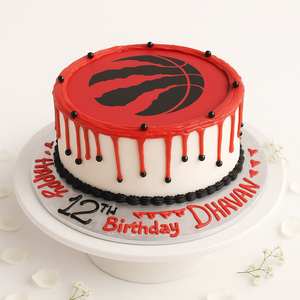 Raptors Red Drip Pride Cake-BO057