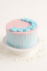 Sweet Blue & Pink Drip Cake-BG050