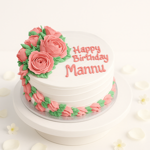 Peach Blossom Cascade Cake-GI071